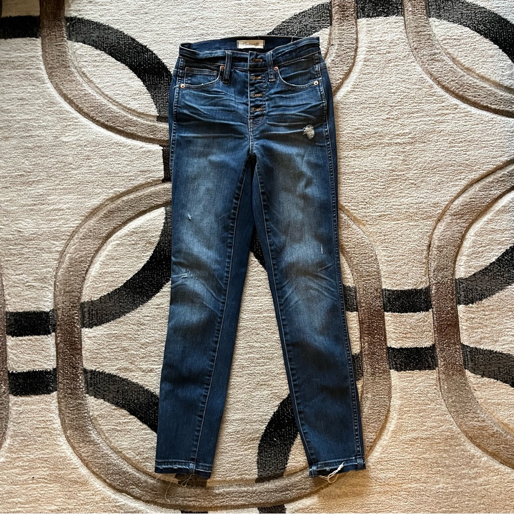 Madewell 10” high rise skinny jeans